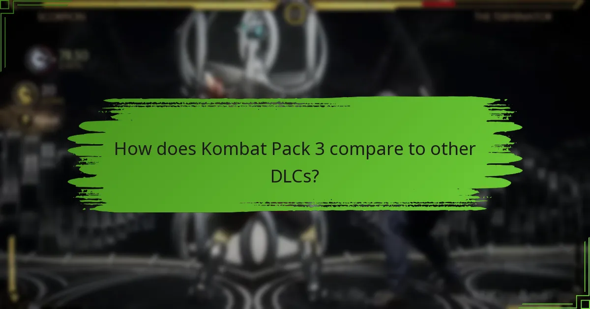 What is the pricing for Kombat Pack 3?