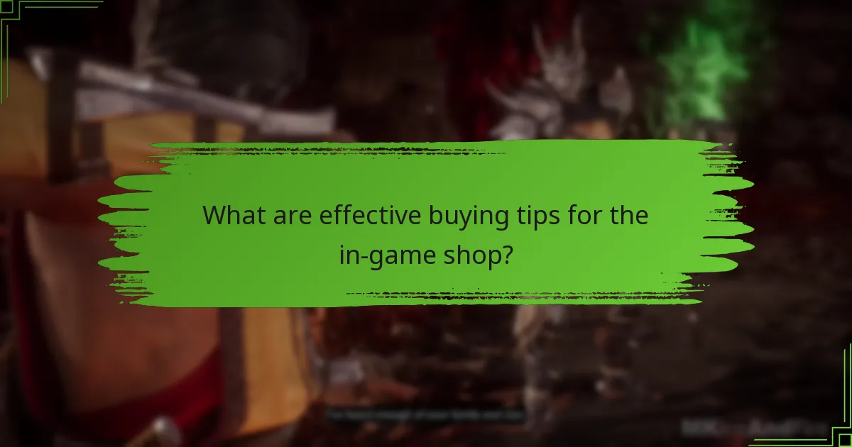 What are the common pitfalls in the in-game shop?