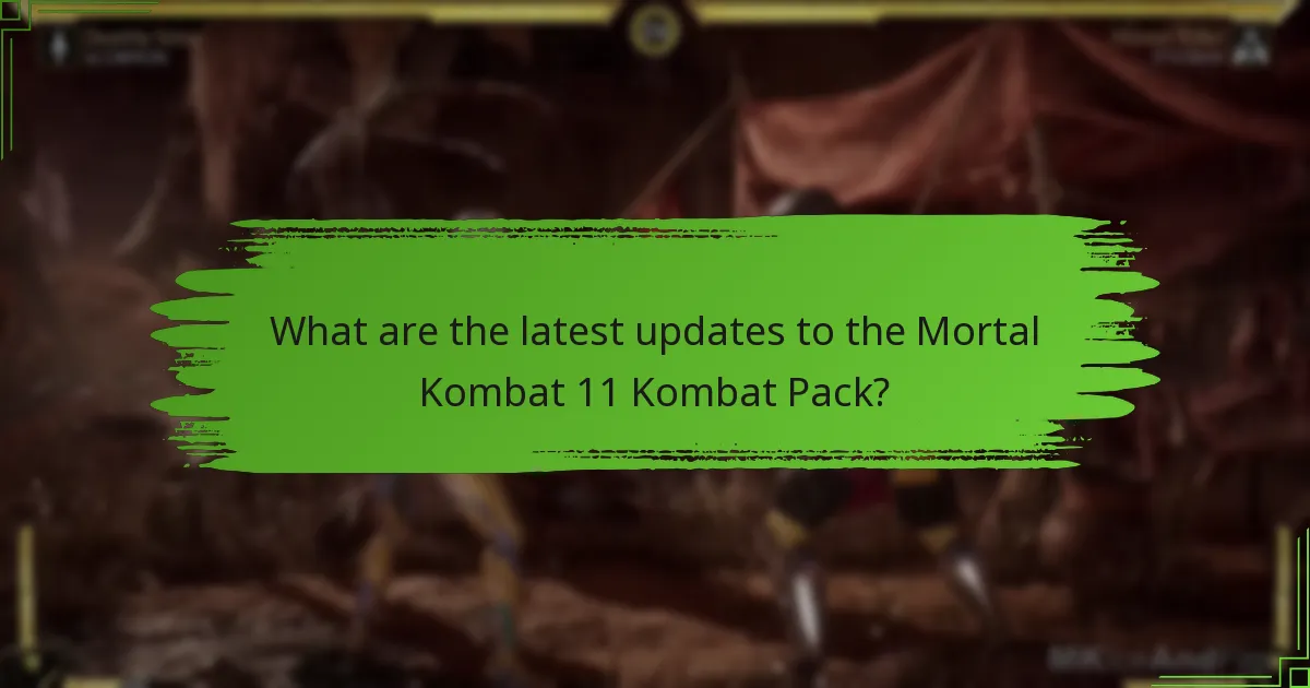 How does the Mortal Kombat 11 Kombat Pack compare to previous packs?