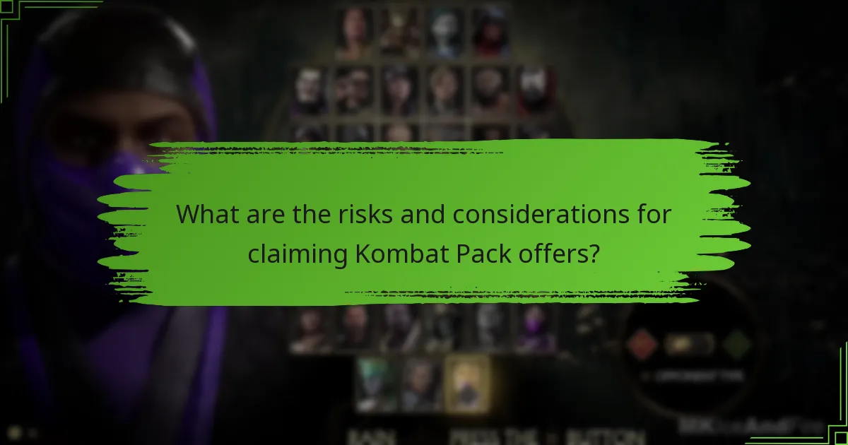 How can players claim opportunities from the Kombat Pack?