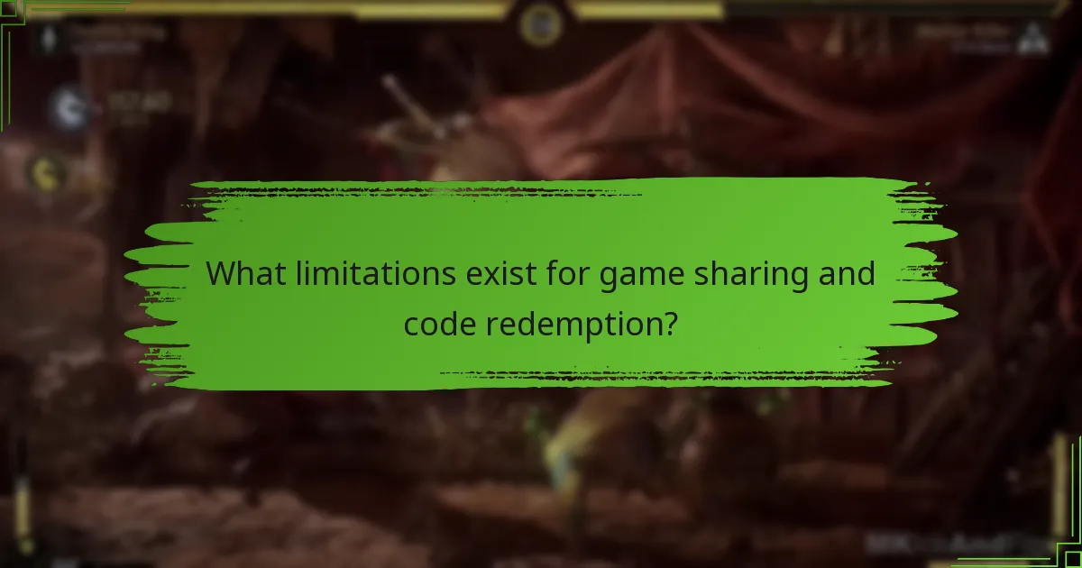 What best practices should I follow for game sharing and code redemption?
